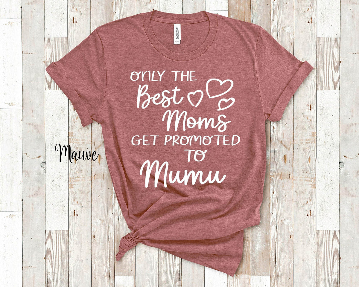 Best Moms Get Promoted to Mumu Grandma Tshirt Finnish Grandmother Gift Idea for Mother39s Day Birthday Christmas or Pregnancy Announcement Graphic Tee – Warm & Stylish · Great Gift For Fans