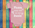 Pass Me To Busia Cute Grandma Baby Bodysuit Tshirt or Toddler Shirt Poland Polish Grandmother Gift or Pregnancy Announcement Graphic Tee – Fan Favorite · Great Gift For Fans