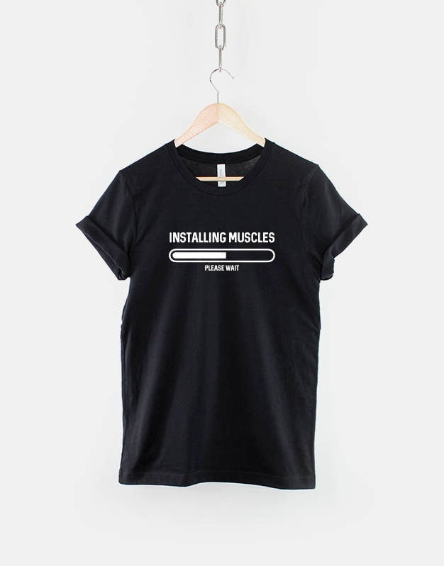 Bodybuilder TShirt Bodybuilding Shirt Muscles TShirt Muscles Loading Please Wait TShirt Funny Bodybuilder Gift Funny Gym Shirt Graphic Tee – Cozy Vibes · Must-Have Style