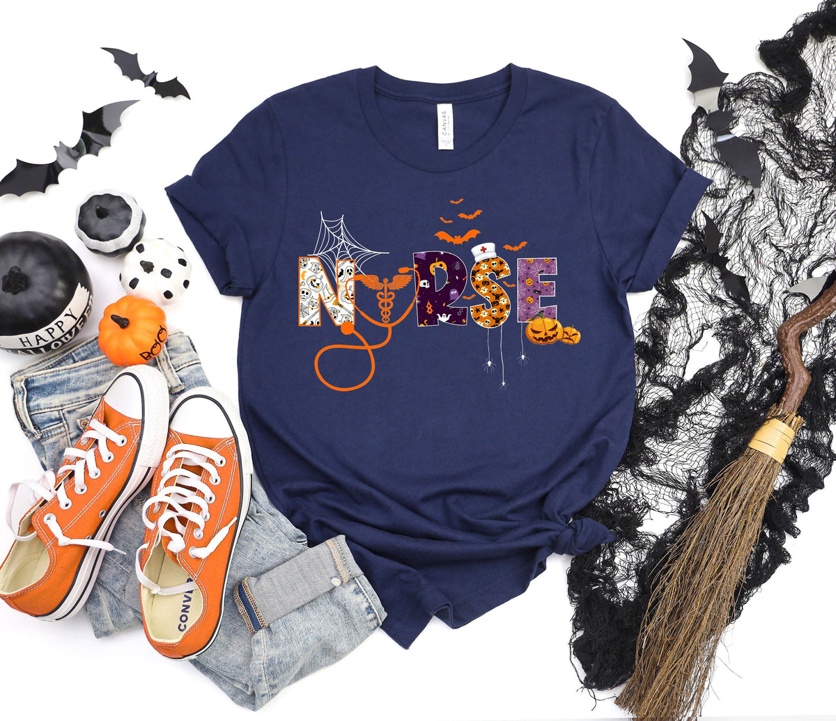 Halloween Nurse Shirt Spooky Nurse Shirt School Nurse Shirt Nurse Life Shirt Nurse Shirt Nursing Student Halloween Gift For Nurse Graphic Tee – Fan Favorite · Perfect For Daily Wear