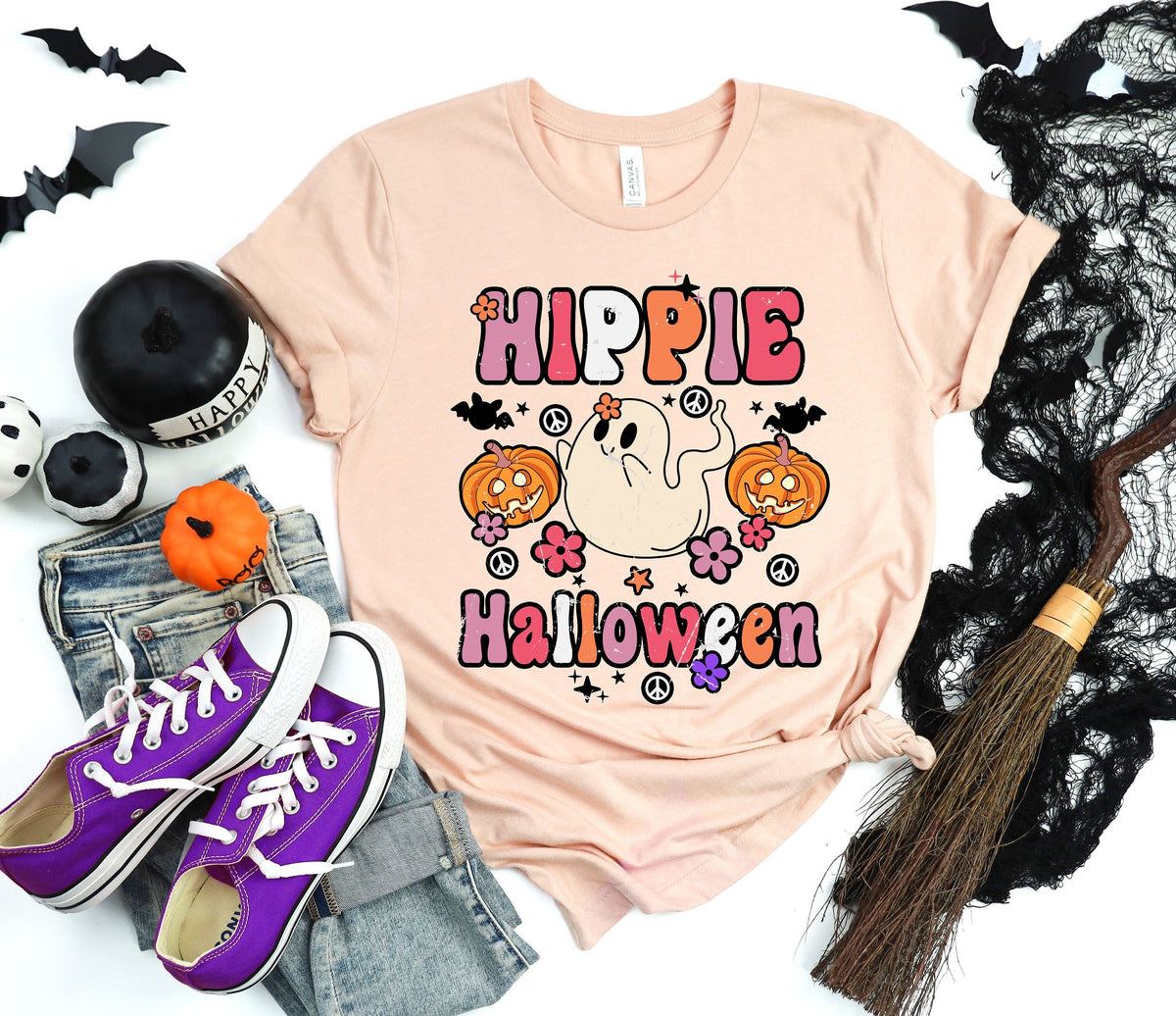 Hippie Halloween Shirt Retro Halloween Shirt Funny Cow Shirt Funny Halloween Gifts Halloween Shirt Halloween Matching Shirt Graphic Tee – Feel-Good Design · High-Quality Print