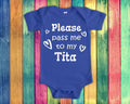 Pass Me To Tita Cute Grandma Name Baby Bodysuit Tshirt or Toddler Shirt Philippines or Spanish Grandmother Gift or Pregnancy Announcement Graphic Tee – Feel-Good Design · Great Gift For Fans