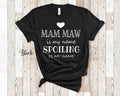 Mam Maw Is My Name Grandma Tshirt Special Grandmother Gift Idea for Mother39s Day Birthday Christmas or Pregnancy Reveal Announcement Graphic Tee – Bold Style · High-Quality Print