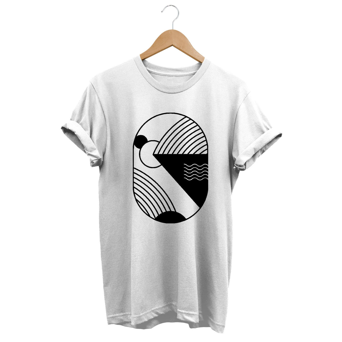 Minimalist Abstract T shirt Artsy Geometric Shapes Graphic Tee 90s Retro Art Aesthetic Gifts Graphic Tee – Bold Style · High-Quality Print