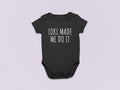 Cute Viking Baby Onepiece Funny Pagan Baby Shirt Loki Made Me Do It Baby Gift Idea Many Colors And Sizes All Cotton Graphic Tee – Aesthetic Look · Trending Graphic Apparel