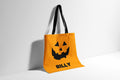 Custom Name Trick Or Treat Bag Personalized Halloween Pumpkin Tote Bag Trick Or Treat Tote Bag Tote Bag – Cozy Vibes · Perfect For Daily Wear