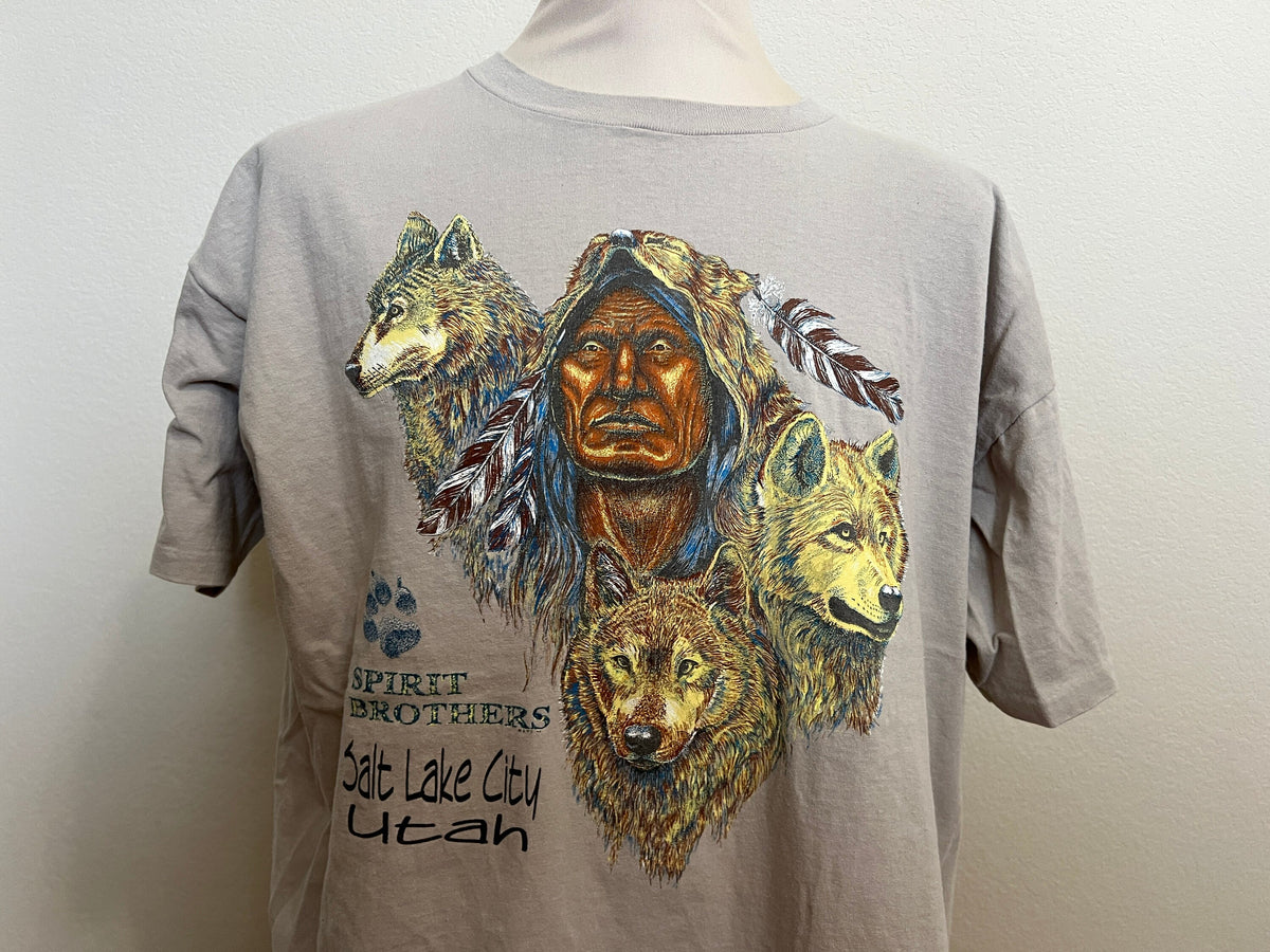 Vintage 9039s Spirit Brothers Salt Lake City Utah T Shirt Size XXL Graphic Tee – Premium Graphic · High-Quality Print