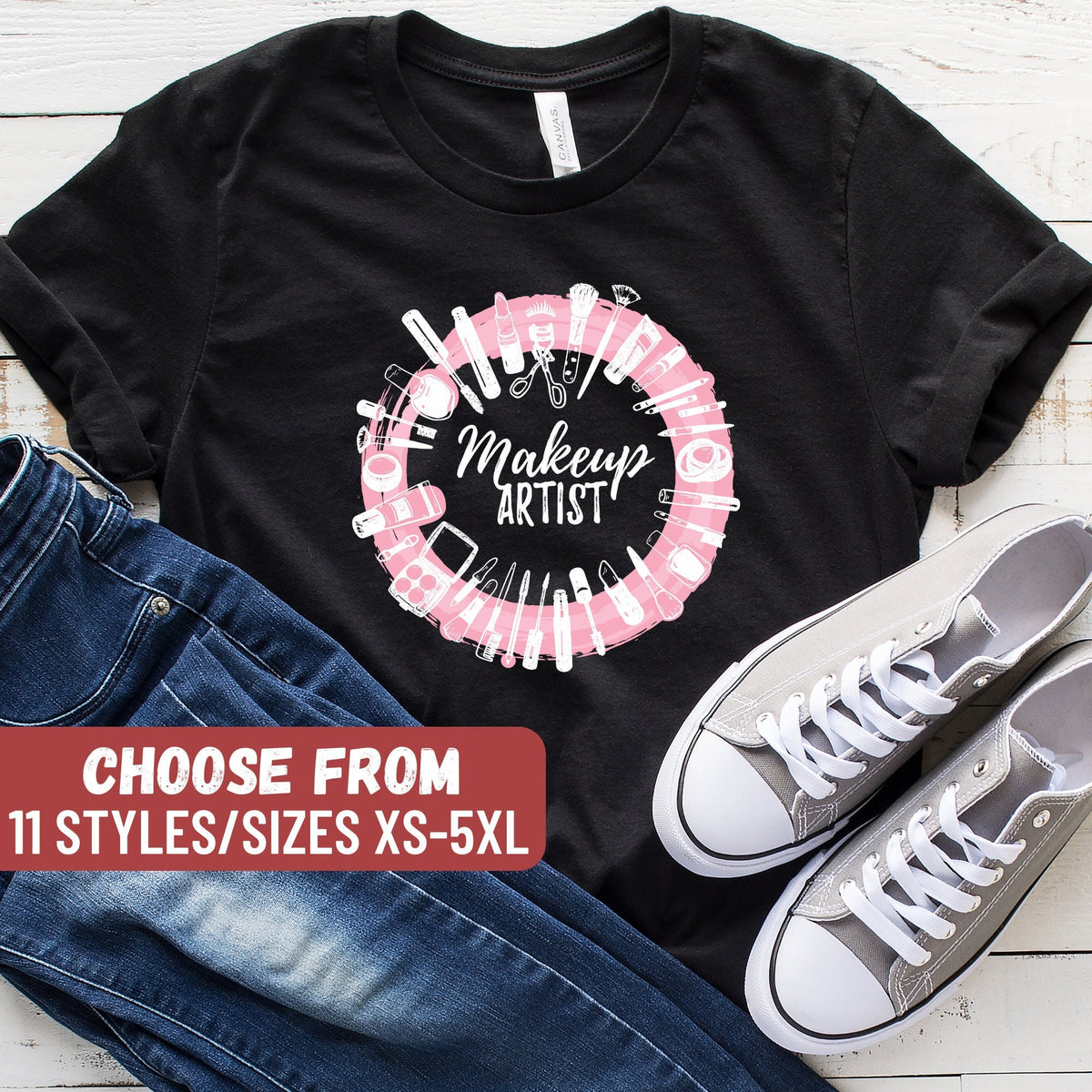 Makeup Artist TShirt Makeup Artist Shirt Makeup Artist TShirt Makeup Artist Gift Beautician Shirt Beautician Gift Cosmetologist Tee Graphic Tee – Warm & Stylish · Great Gift For Fans