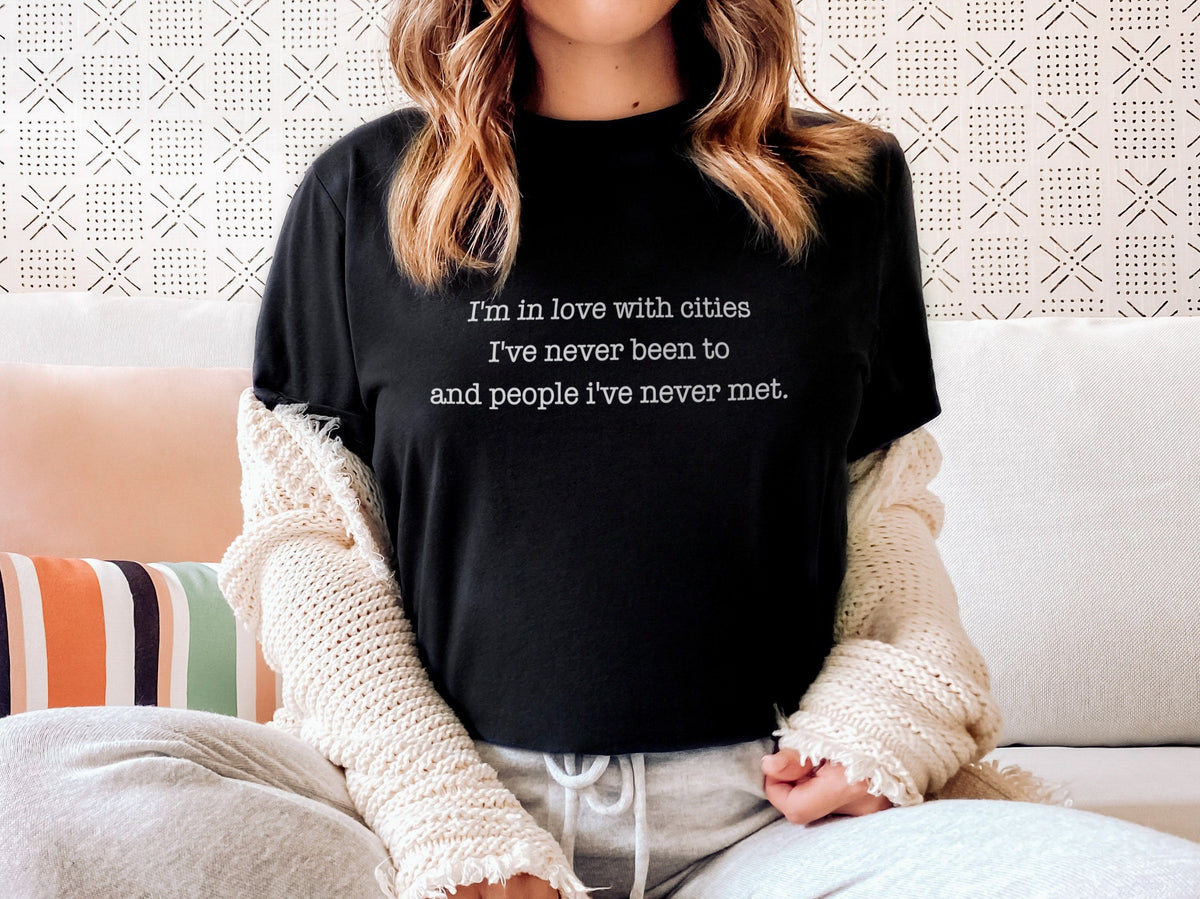 Beautiful Inspirational Womens TShirt Black Crew Neck TShirt Poetic Slogan TShirt For Women Graphic Tee – Fan Favorite · Great Gift For Fans