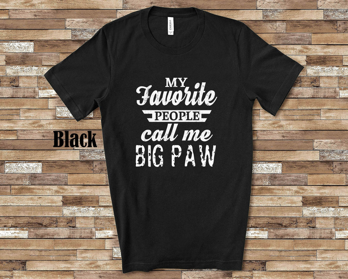 My Favorite People Big Paw Tshirt Long Sleeve Shirt Sweatshirt or Tank Top Special Grandfather Father39s Day Christmas Birthday Gift Sweatshirt – Easygoing Wear · High-Quality Print