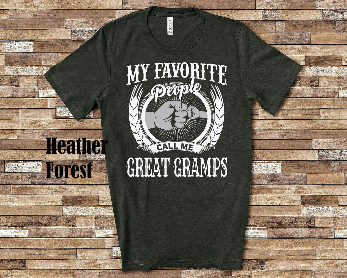 My Favorite People Great Gramps fist Tshirt Long Sleeve Shirt Sweatshirt Tank Top Special Grandfather Father39s Day Christmas Birthday Gift Sweatshirt – Easygoing Wear · High-Quality Print