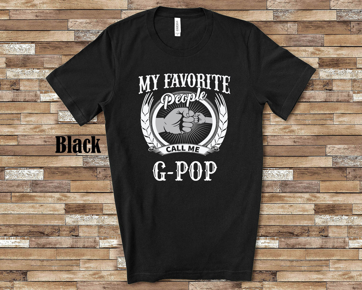 My Favorite People GPop fist bump Tshirt Long Sleeve Shirt Sweatshirt or Tank Top Special Grandfather Father39s Day Christmas Birthday Gift Sweatshirt – Cozy Vibes · High-Quality Print