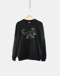 Dinosaur Sweatshirt Minimalistic Mens Sweatshirt Raptor Print Sweatshirt Velociraptor Sweatshirt Sweatshirt – Soft Feel · Must-Have Style