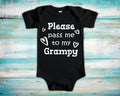 Pass Me To Grampy Cute Grandpa Baby Bodysuit Tshirt or Toddler Shirt Special Grandfather Gift or Pregnancy Announcement Graphic Tee – Feel-Good Design · Must-Have Style
