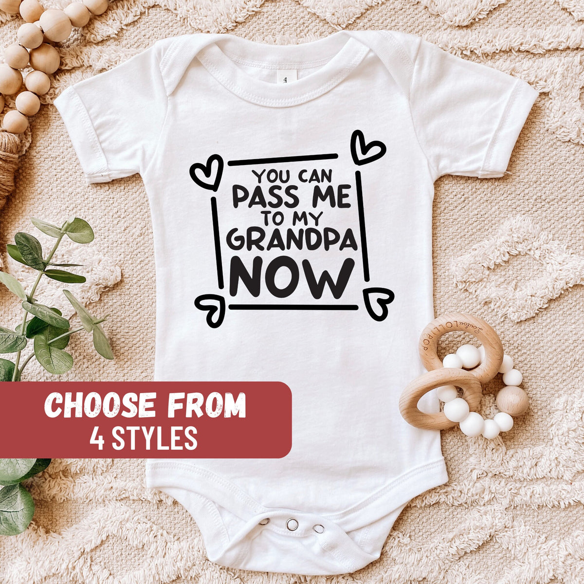 Grandpa Baby Bodysuit Grandfather Baby Bodysuit Funny Baby Bodysuit Baby Shower Gift You Can Pass Me To My Grandpa Now Baby Bodysuit Graphic Tee – Everyday Comfort · Trending Graphic Apparel