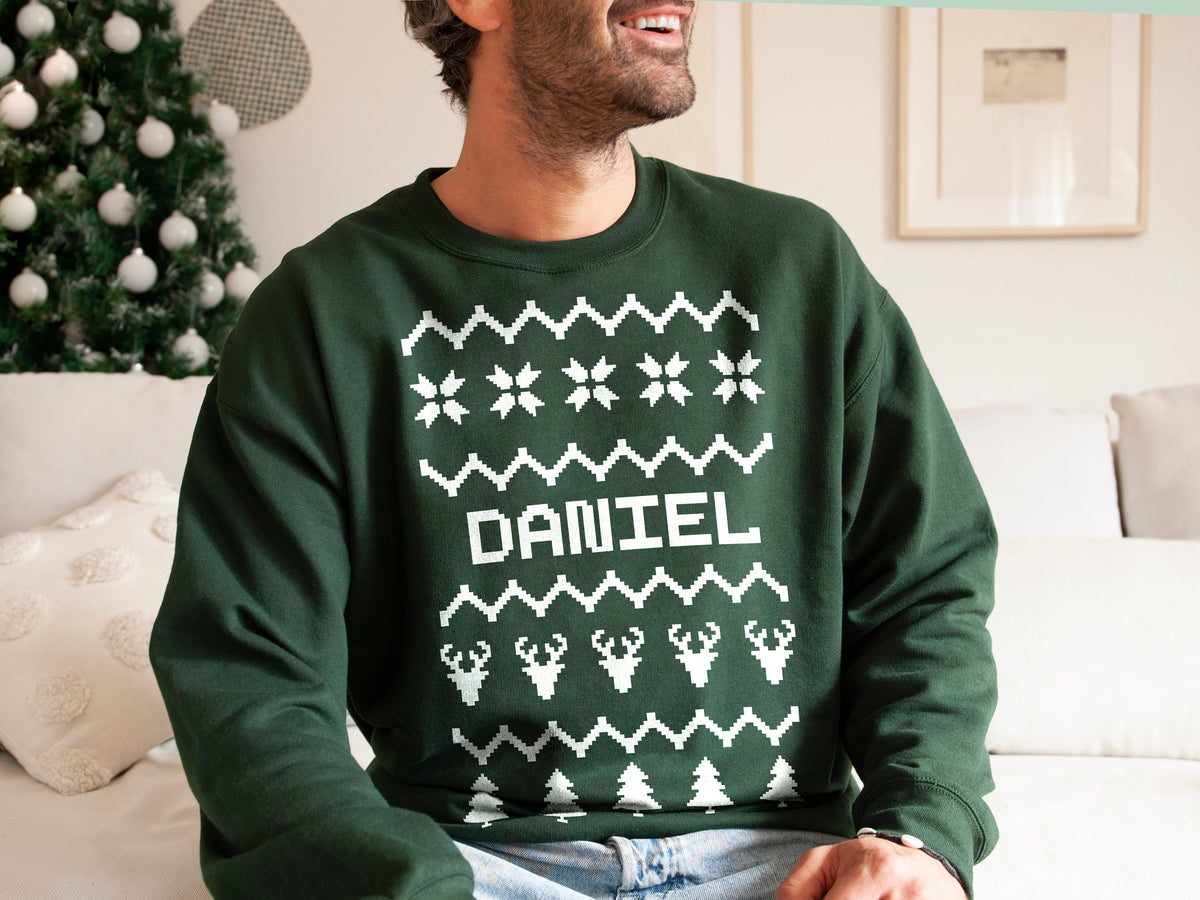 Personalised Christmas Sweaters Family Christmas Jumpers Adults and Kids Personalized Christmas Sweatshirts Sweatshirt – Cozy Vibes · Trending Graphic Apparel