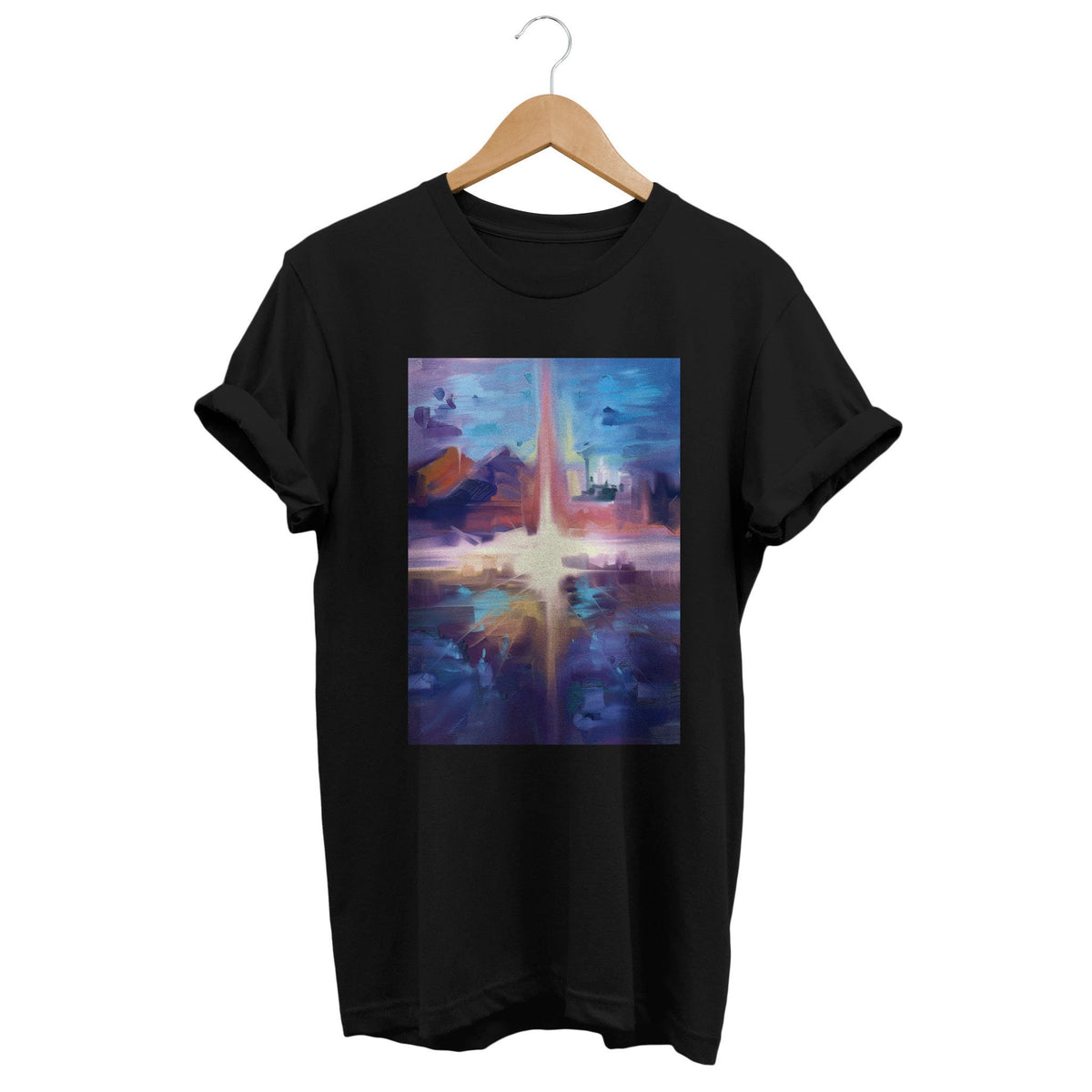 Abstract Star Expressionist Style T shirt Modern Artistic Graphic Design Cosmic Gift for Astronomy Lovers Cool Aesthetic Clothing Graphic Tee – Fan Favorite · Great Gift For Fans