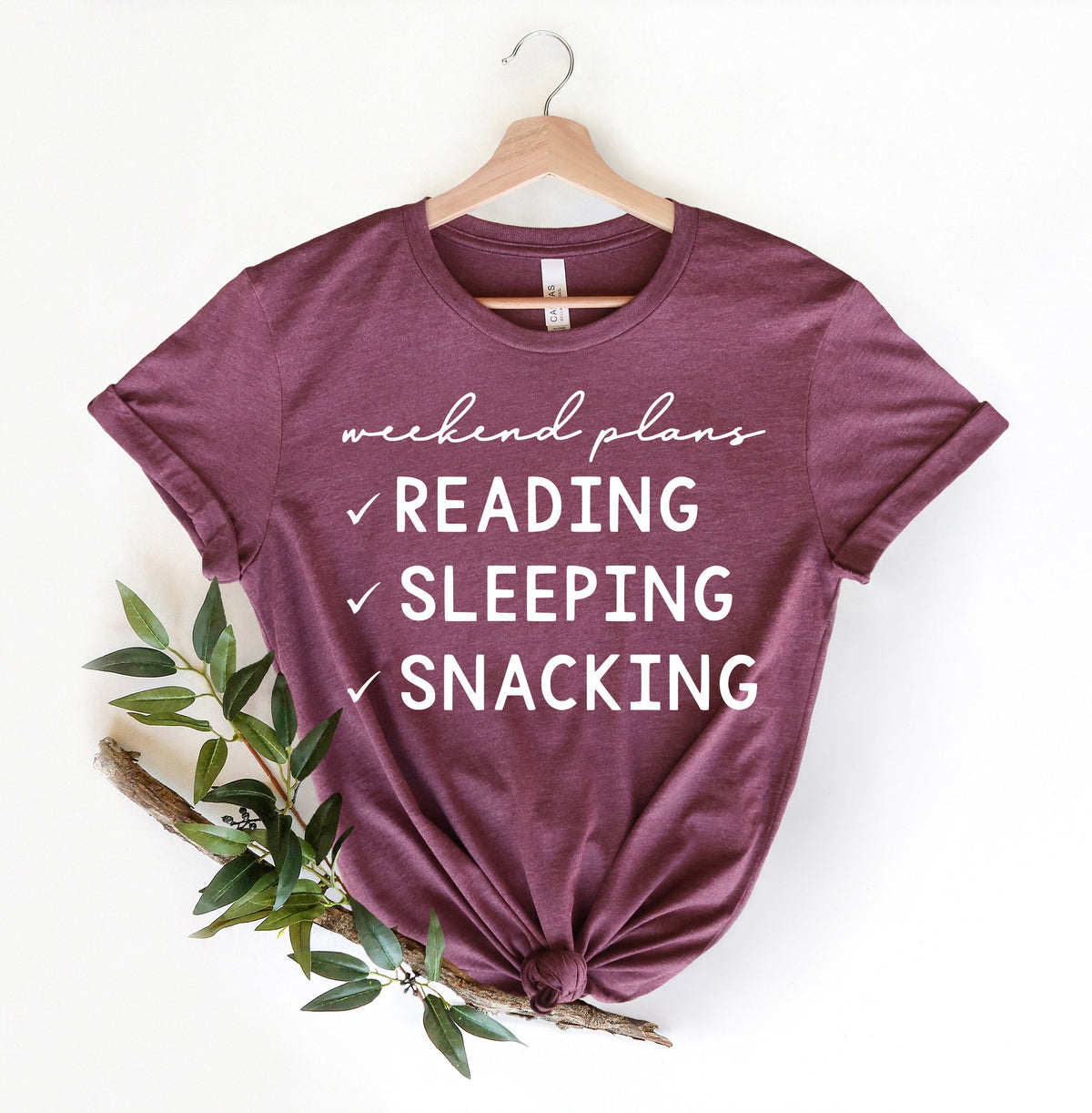 Weekend Plans ShirtReader Gifts ShirtReadingSleepingSnacking Snacking ShirtNapping ShirtBookstagram ShirtBook Lover gift Graphic Tee – Bold Style · Perfect For Daily Wear