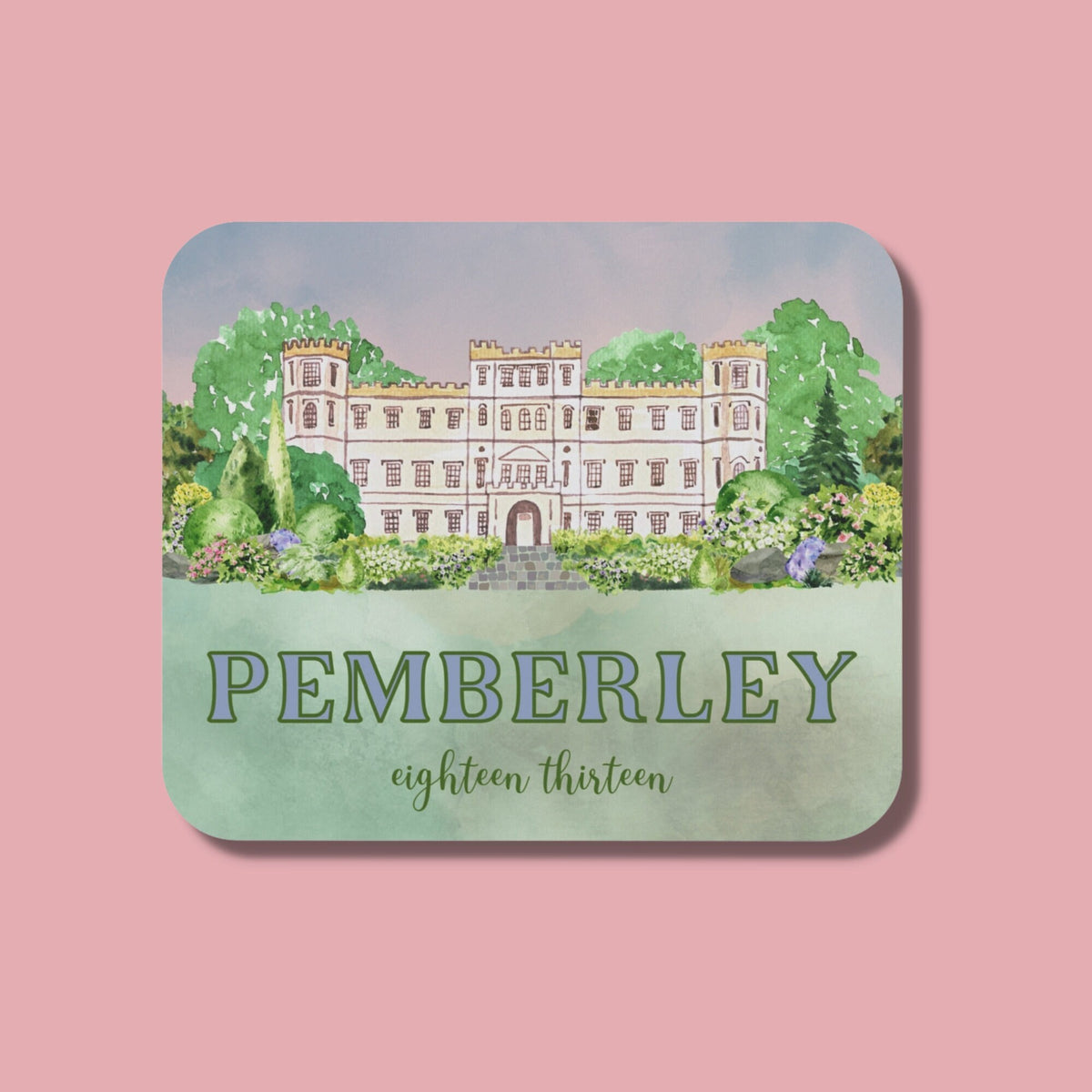 Jane Austen Mousepad Pemberley 1813 Pride and Prejudice Gift Jane Austen Gift Bookish Gift Idea Regency Romance Gift Office Gear Graphic Tee – Soft Feel · High-Quality Print