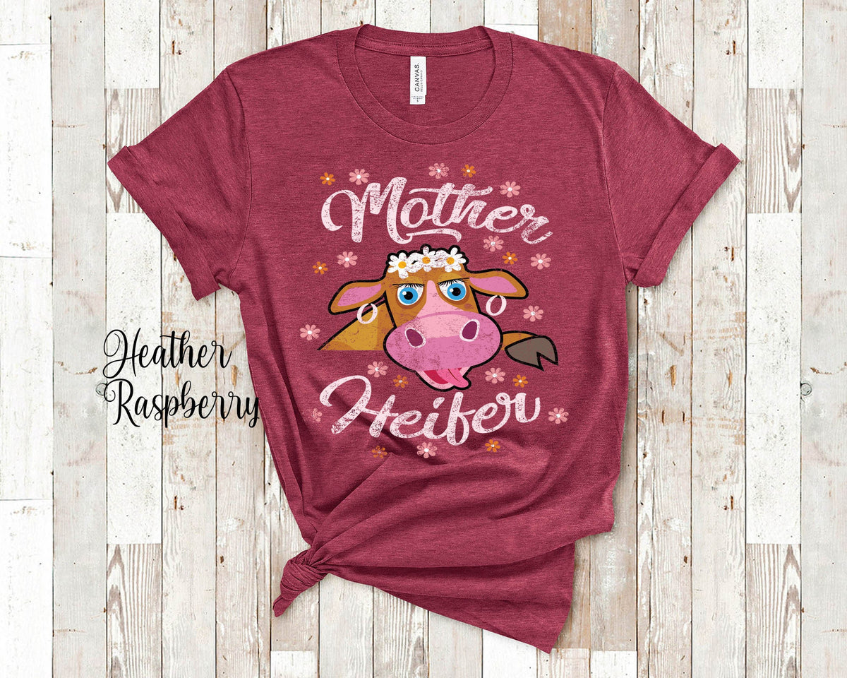 Mother Heifer Funny Mom Shirt Long Sleeve Sweatshirt or Tank Top Christmas Birthday Mother39s Day Gifts or Gift for Wife from Husband Sweatshirt – Warm & Stylish · Must-Have Style