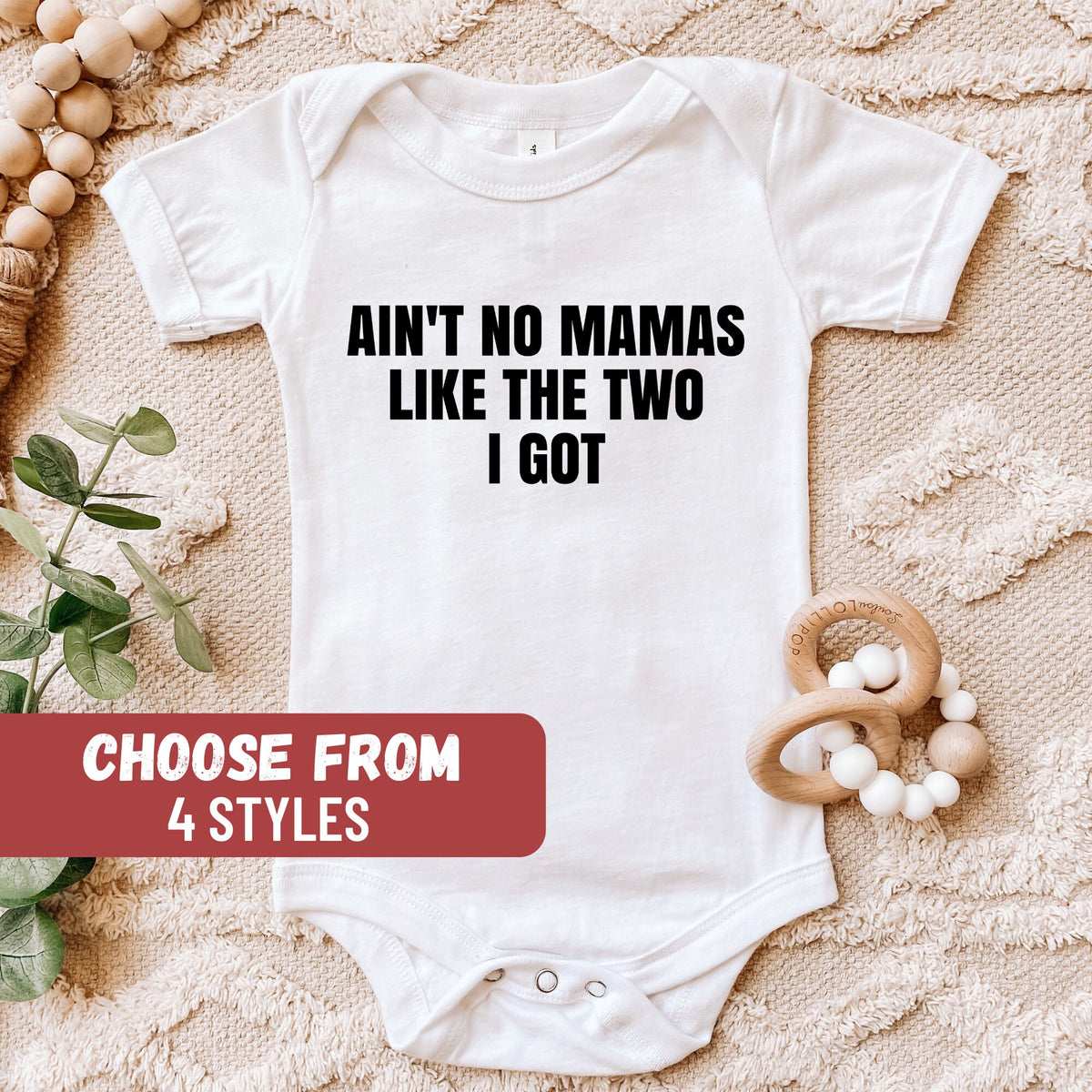 Lesbian Baby Bodysuit LGBT Baby Outfit Baby Shower Gift Lesbian Pregnancy Gift Baby Tee Ain39t No Mamas Like The Two I Got Baby Bodysuit Graphic Tee – Aesthetic Look · Must-Have Style