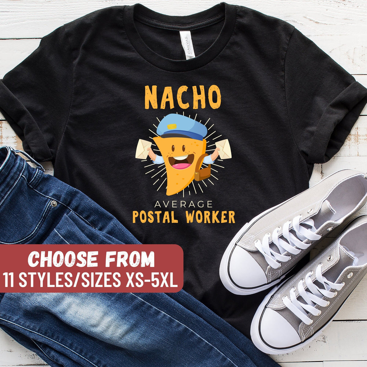 Funny Mailman Shirt Mail Carrier Gift Postman Shirt Postal Carrier Shirt Postal Carrier Gift Nacho Average Postal Worker TShirt Graphic Tee – Easygoing Wear · Must-Have Style