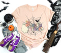 Retro Halloween ShirtSpooky Vibes ShirtFunny Halloween TeeHalloween ShirtSpooky Season teeHalloween Matching ShirtGhost Halloween Tee Graphic Tee – Warm & Stylish · Great Gift For Fans