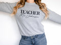 Customized Teacher Sweatshirt Custom School Teacher Sweatshirt Gift For School Teacher Personalized Teacher Name Sweatshirt Sweatshirt – Aesthetic Look · Must-Have Style