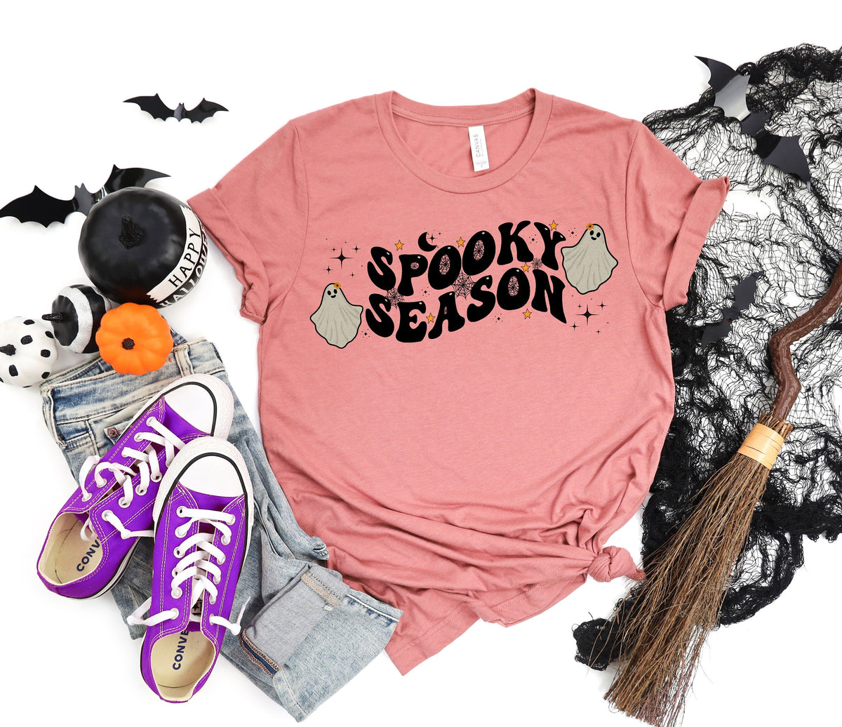 Spooky Season ShirtFall Shirt Spooky Season Halloween Shirt Halloween Tshirt Halloween vibes Halloween Funny Gift Tee Graphic Tee – Aesthetic Look · Perfect For Daily Wear
