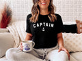 Womens Nautical TShirt Nautical Shirt Captain Anchor Shirt Captain TShirt Anchor TShirt Sea TShirt Sailing Boat TShirt Graphic Tee – Cozy Vibes · Trending Graphic Apparel