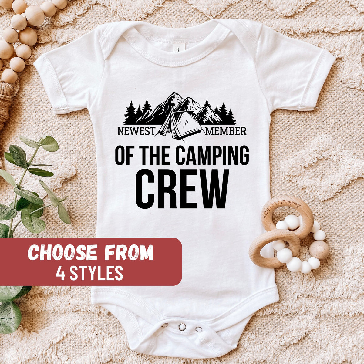 Camping Baby Gift Camper Baby Bodysuit Cute Camping Baby Gift Camping Baby Bodysuit Newest Member Of The Camping Crew Baby Bodysuit Graphic Tee – Bold Style · Perfect For Daily Wear