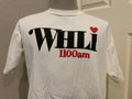 Vintage 90s WHLI 1100 AM Radio Station White T Shirt Size XL Graphic Tee – Soft Feel · Must-Have Style