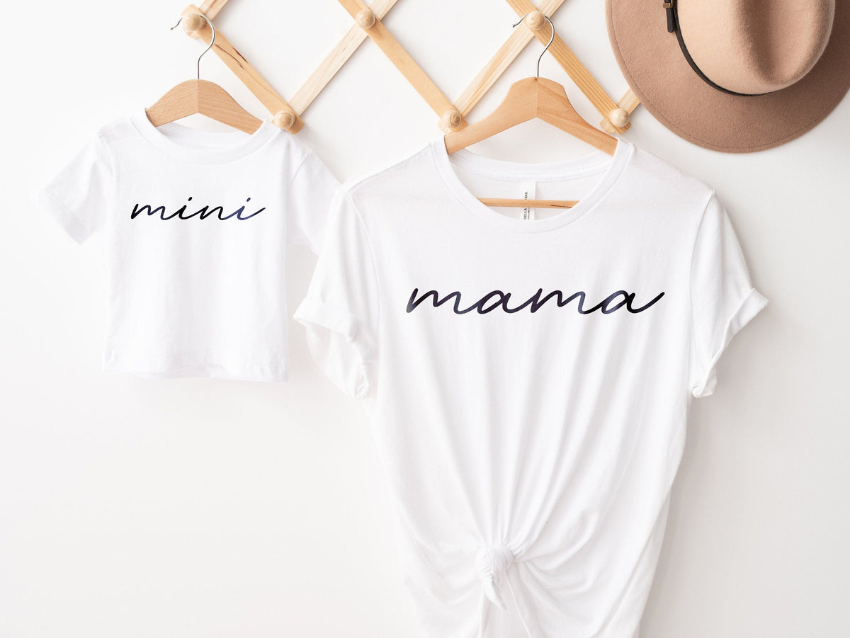 Mama Mini Matching Twin Set Mother Daughter Matching TShirt Set Mom And Child T Shirt Set Graphic Tee – Bold Style · High-Quality Print
