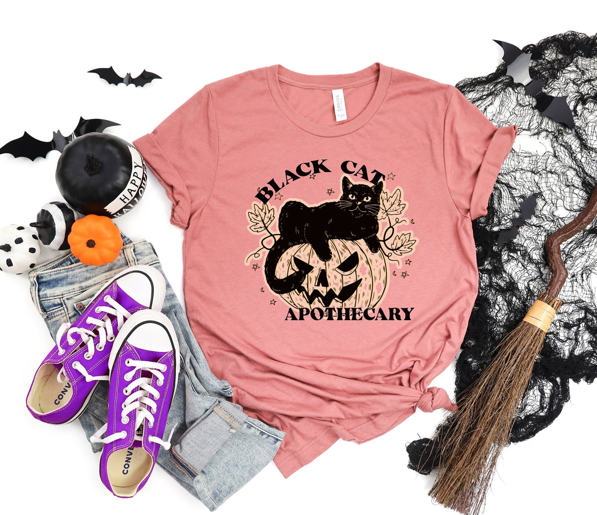 Halloween Boo ShirtBlack Cat Apothecary ShirtHalloween PartyHalloween shirtHocus Pocus ShirtHalloween Funny ShirtHalloween Spooky Tee Graphic Tee – Feel-Good Design · Trending Graphic Apparel