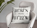 Personalized Home Coordinates Pillow Case Custom Housewarming Gift Graphic Tee – Feel-Good Design · Top Pick For Any Outfit
