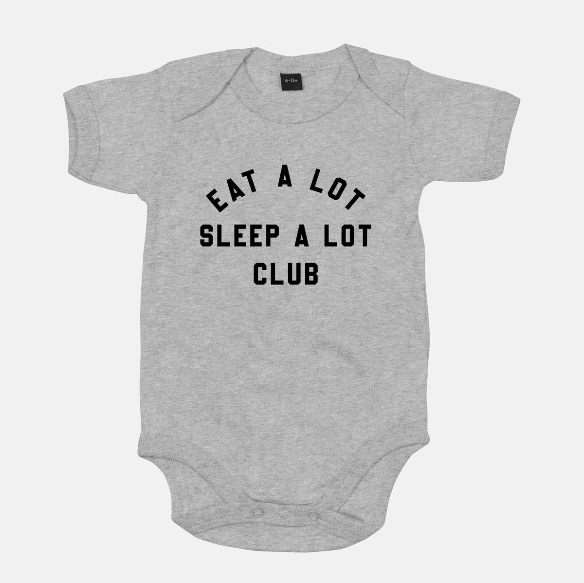 Funny Baby Grow Baby Shower Gift For New Baby Gift For New Mum Baby Announcement Eat A Lot Sleep A Lot Club Baby Grow Graphic Tee – Bold Style · Great Gift For Fans