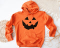 Orange Pumpkin Face Halloween Hoodie Halloween Costume Sweatshirt Hoodie – Aesthetic Look · Perfect For Daily Wear