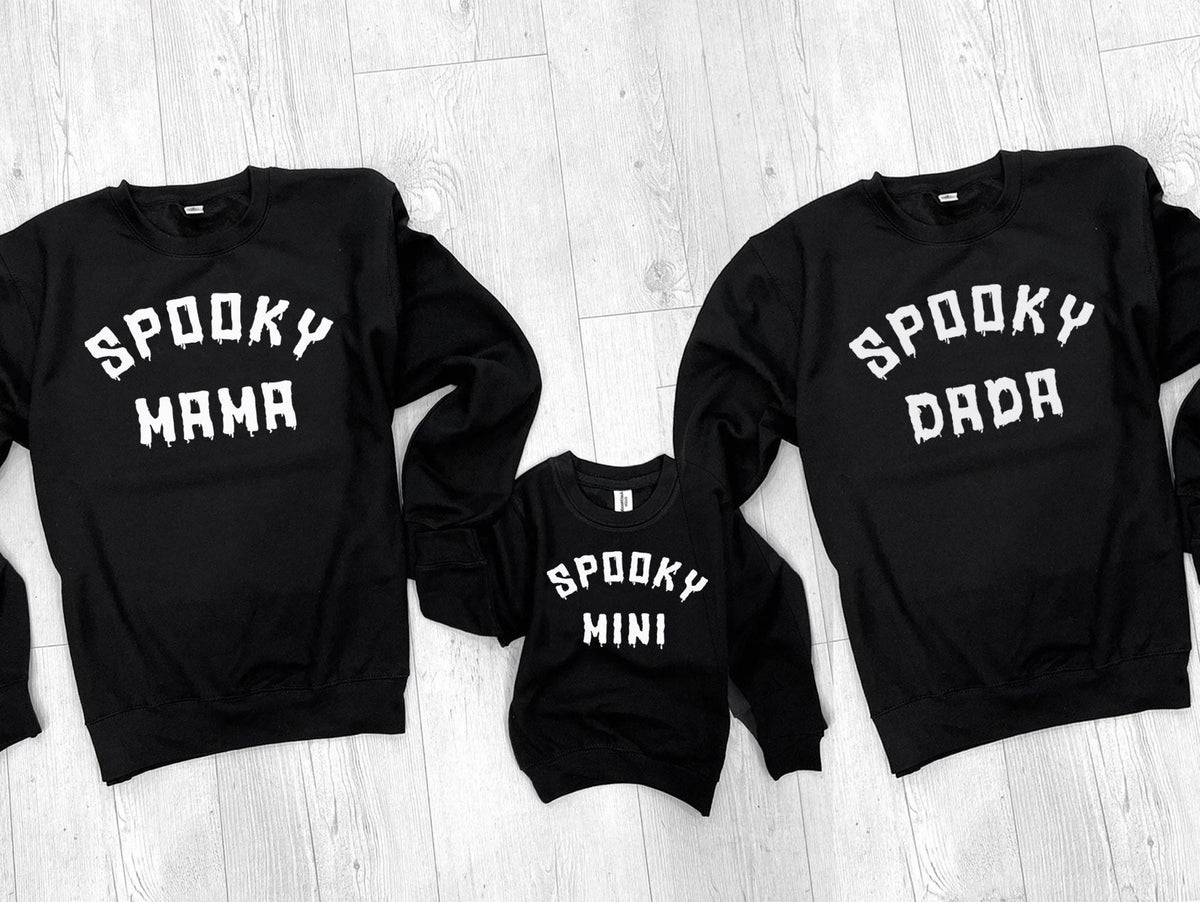 Matching Family Halloween Sweatshirts Halloween Sweaters Mother Father Daughter Son Halloween Sweatshirts Spooky Family Sweatshirts Sweatshirt – Feel-Good Design · Great Gift For Fans