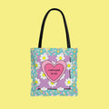 Groovy Floral Tote Bag for Leftist Capitalism Sucks Retro Aesthetic Gift Human Rights Anti Capitalist Democratic Socialism Politics Tote Bag – Premium Graphic · Perfect For Daily Wear