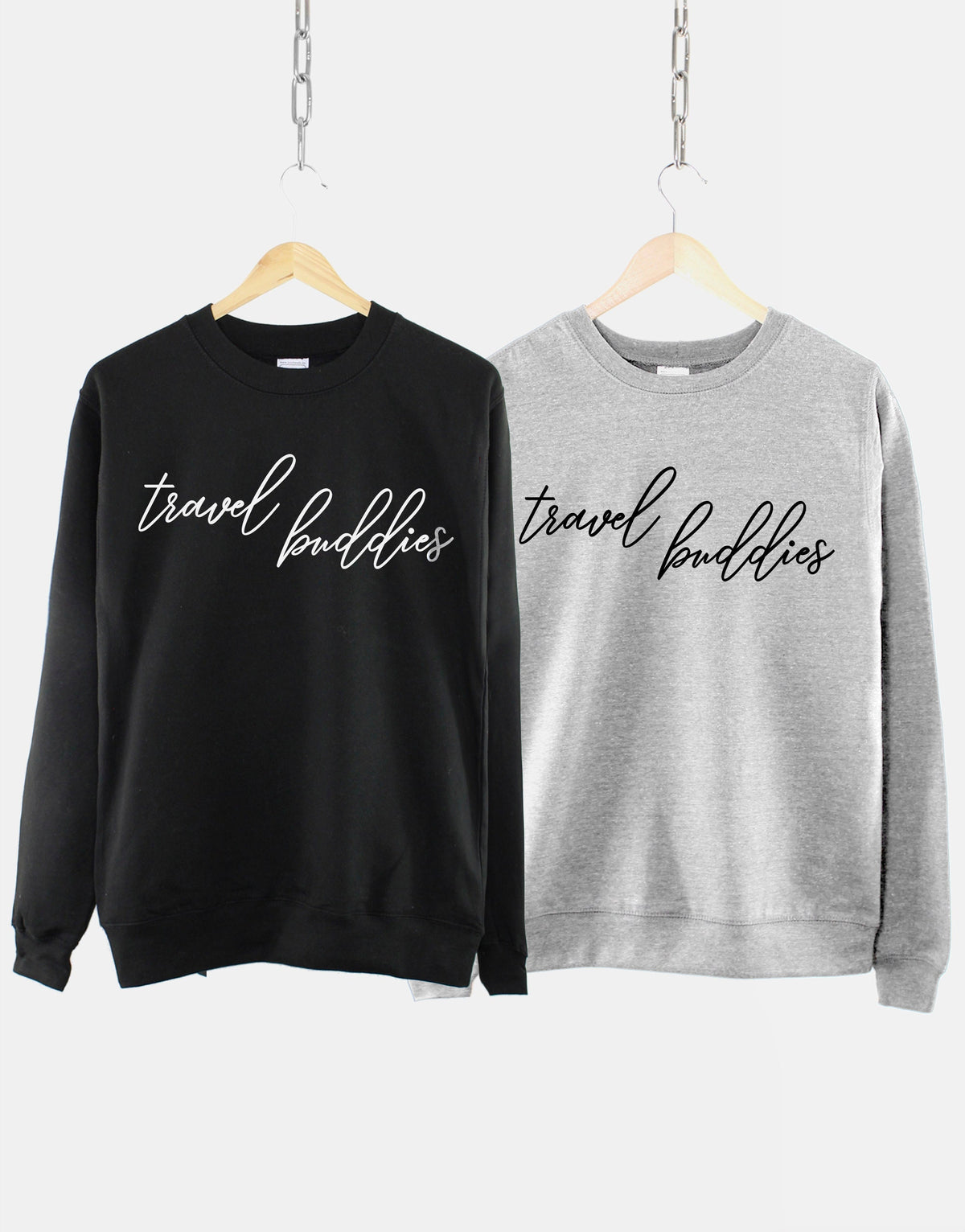 Travel Buddies Sweatshirt Best Friends Travel Gift Wanderlust World Travel Adventure Jumper Sweatshirt – Easygoing Wear · Trending Graphic Apparel