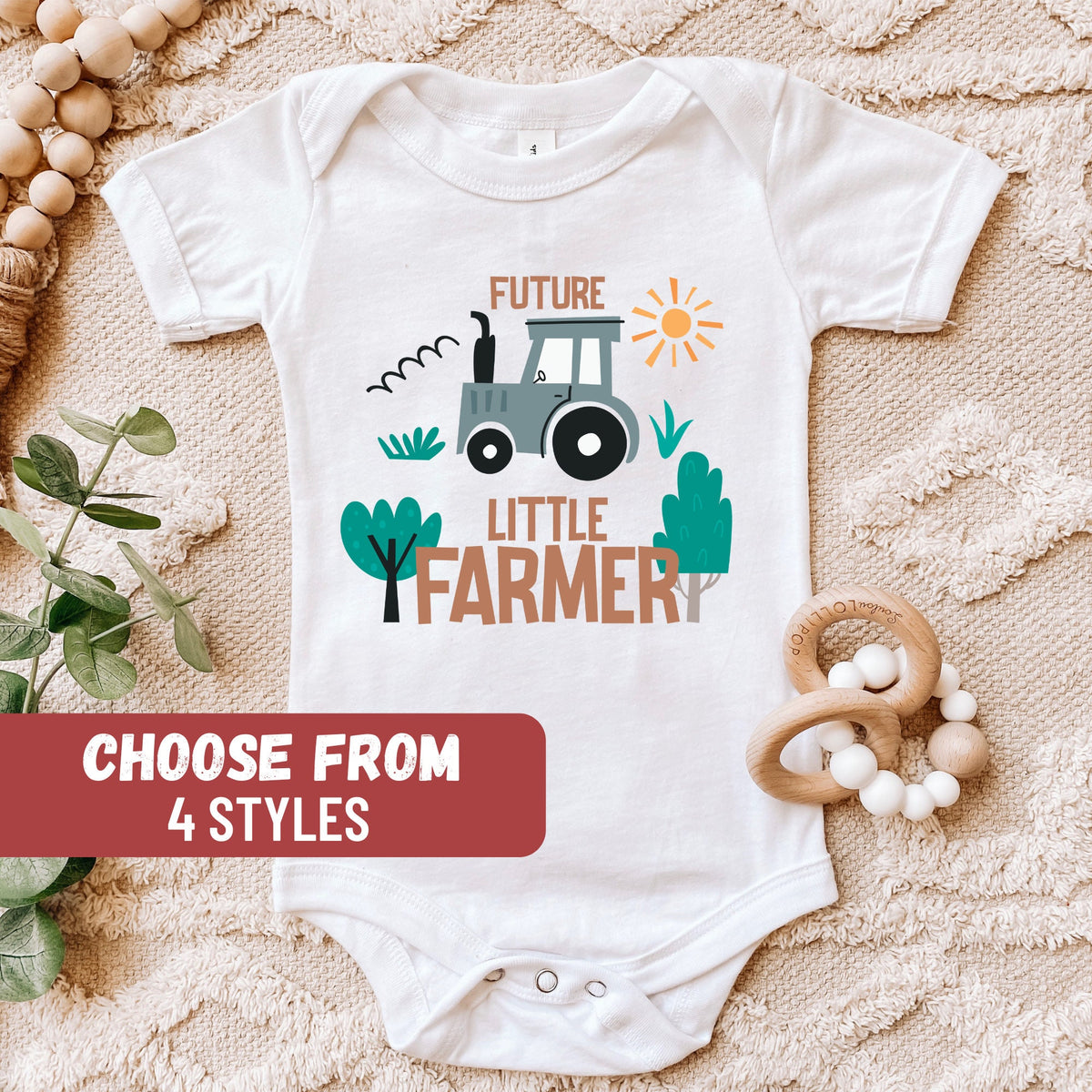 Farming Baby Bodysuit Farmer Baby Clothes Farm Pregnancy Announcement Farmer Grandpa Gift Newborn Future Little Farmer Baby Bodysuit Graphic Tee – Cozy Vibes · Must-Have Style