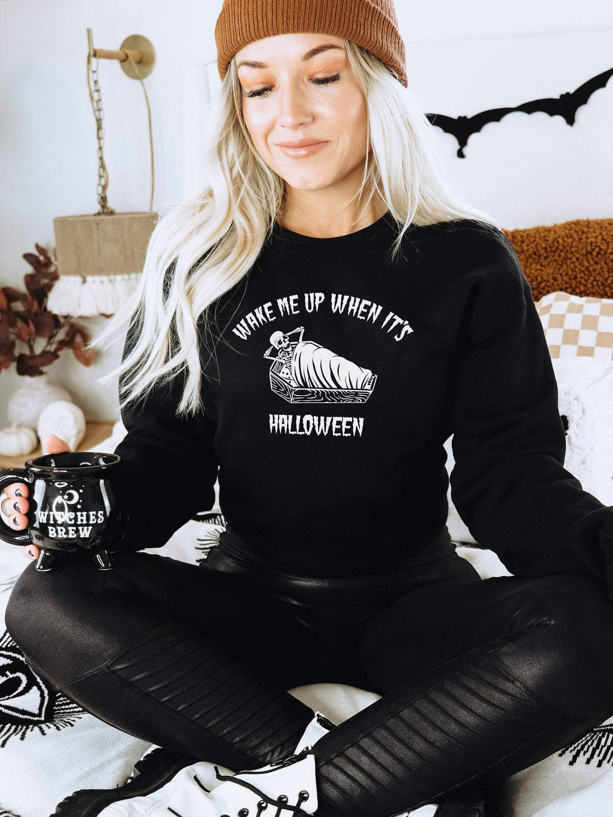 Halloween Sweater Funny Halloween Sweatshirts Unisex Halloween Sweatshirt For Halloween Wake Me Up When It39s Halloween Sweatshirt Sweatshirt – Fan Favorite · Great Gift For Fans