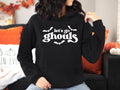 Retro Halloween Hoodie Let39s Go Ghouls Hoodie Womens Halloween Hoodie Womens Retro Hoodie Fall Hoodie Punny Halloween Pun Hoodie Hoodie – Soft Feel · Great Gift For Fans