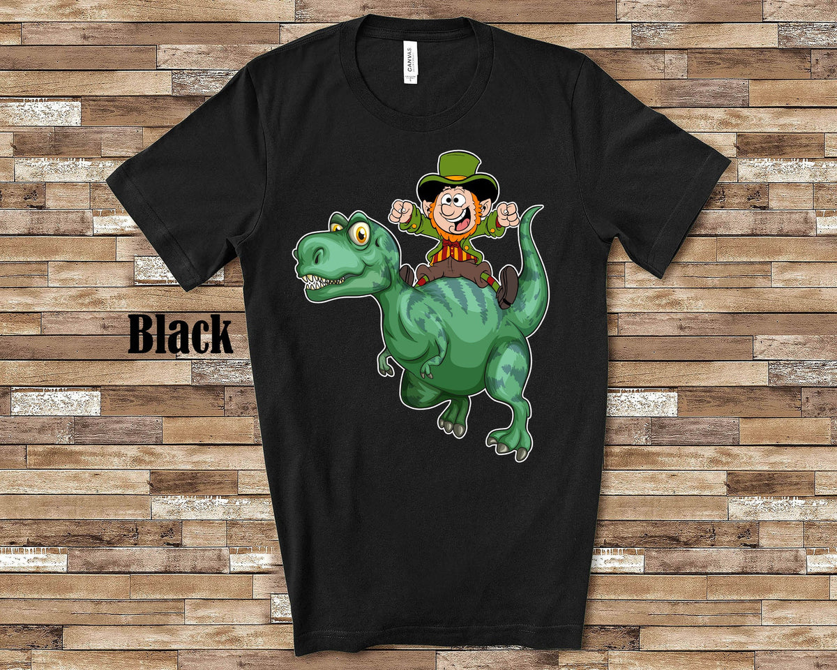 St Patricks Day Shirt Lucky Irish Leprechaun T Rex Tshirt Long Sleeve Tee Sweatshirt or Tank Top Funny Saint Paddys Day Dinosaur Shirt Sweatshirt – Aesthetic Look · Perfect For Daily Wear