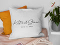 Personalised Wedding Gifts Wedding Pillow Case Couple Names Pillow Couples Wedding Gifts For Couples Custom Engagement Pillow Case Graphic Tee – Easygoing Wear · Top Pick For Any Outfit