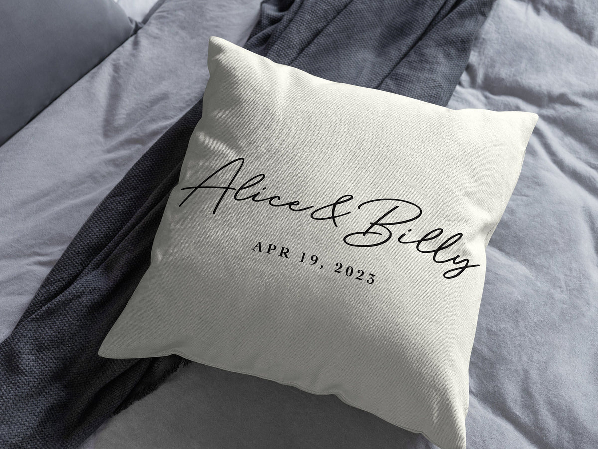 Personalised Anniversary Gifts Wedding Anniversary Pillow Case Couples Anniversary Pillow Anniversary Gifts For Couples Graphic Tee – Soft Feel · Must-Have Style