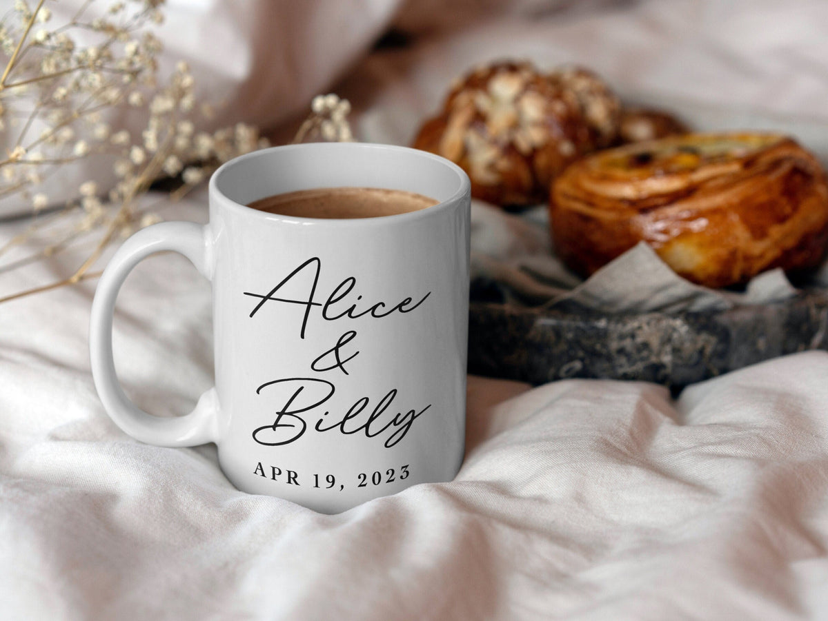 Personalised Anniversary Gifts Wedding Anniversary Mugs Custom Couples Mugs Gifts For Couples Anniversary Gift Anniversary Coffee Mug Graphic Tee – Feel-Good Design · Trending Graphic Apparel