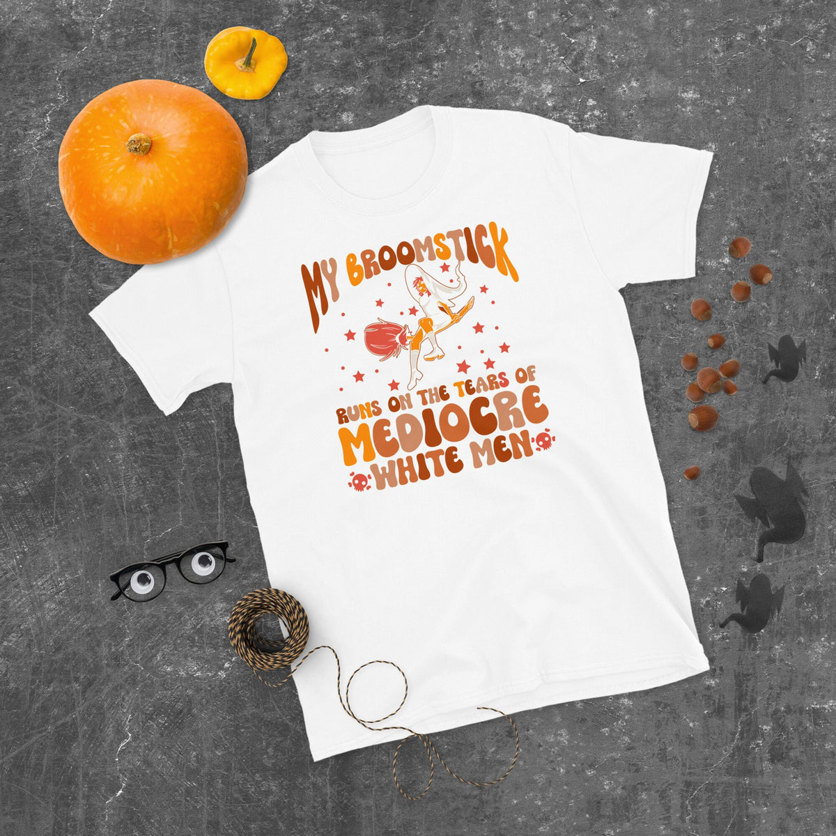 Broomstick Mediocre Funny Witch Halloween Shirt Graphic Tee – Bold Style · Must-Have Style