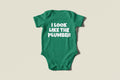 Funny Plumber Baby Shirt Plumber Baby Onepiece I Look Like The Plumber Baby Shower Gift Idea Many Sizes And Colors Available Graphic Tee – Aesthetic Look · High-Quality Print