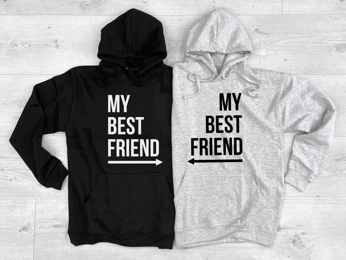 Best Friends Hoodies 2 x My Best Friend Hoodie Matching Hoodies Couples Hoodies Matching Best Friends Hoodies Hoodie – Soft Feel · Perfect For Daily Wear